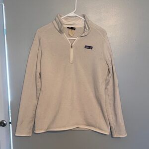 Patagonia Off-White Quarter-Zip Fleece